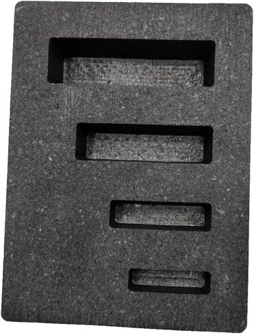 (4) Cavity 1 oz, 2 oz, 5 oz, and 10 oz Long Graphite Gold Ingot Mold for Gold & Silver Casting in Saudi Arabia
