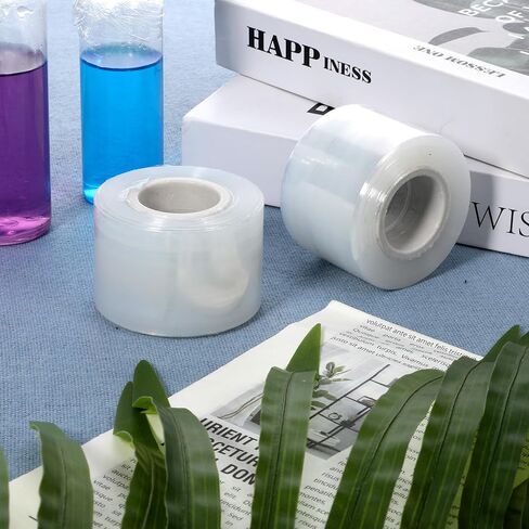 لفتان صغيرتان قابلتان للتمدد لأختام الزجاجات والجرار، طبقة مطاطية عالية الأداء بطول 1.57 بوصة * 1000 قدم، لفافة تغليف قابلة للانكماش غير ساخنة لعلب الجرار والزجاجات وملمع الشفاه القصدير in Kuwait