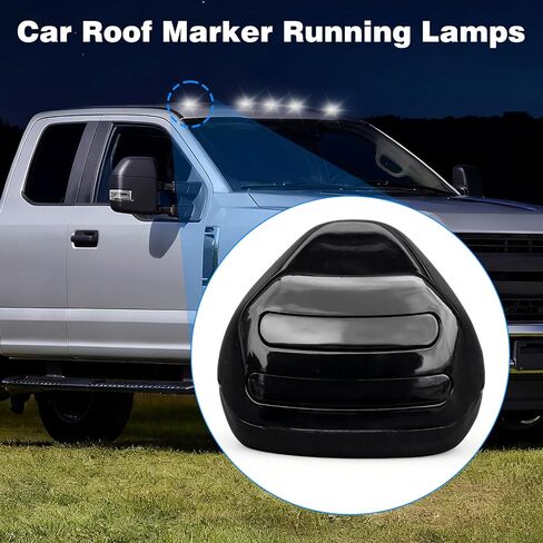ضوء سقف الكابينة LED ضوء علامة السقف الأبيض للشاحنة، 1999-2016 متوافق مع Ford Super Duty‌ F250/F350/F450/F550، 2004-2017 متوافق مع مصابيح كابينة Ford F650 F750، 5 قطع (أبيض) in Kuwait