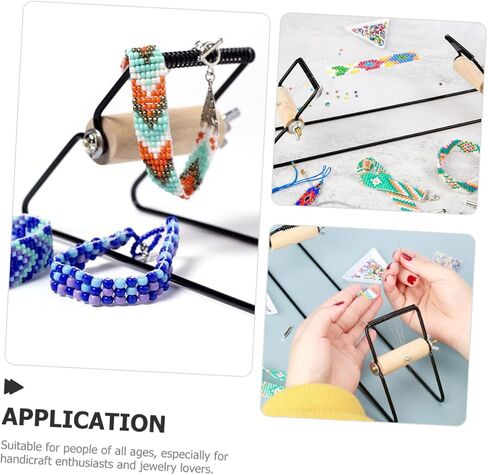 Housoutil Metal Jewelry Loom DIY Bracelet Beading Machine Stainless Steel Bead Knotting Tool in Saudi Arabia