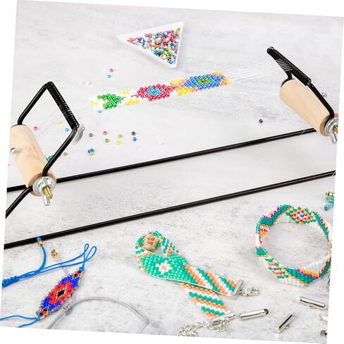 Housoutil Metal Jewelry Loom DIY Bracelet Beading Machine Stainless Steel Bead Knotting Tool in Saudi Arabia