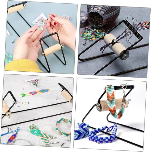 Housoutil Metal Jewelry Loom DIY Bracelet Beading Machine Stainless Steel Bead Knotting Tool in Saudi Arabia