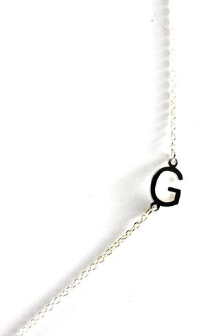 قلادة من الفضة الاسترليني الجانبية الأولية المصغرة in Kuwait