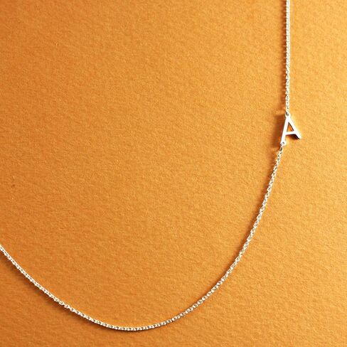 قلادة من الفضة الاسترليني الجانبية الأولية المصغرة in Kuwait