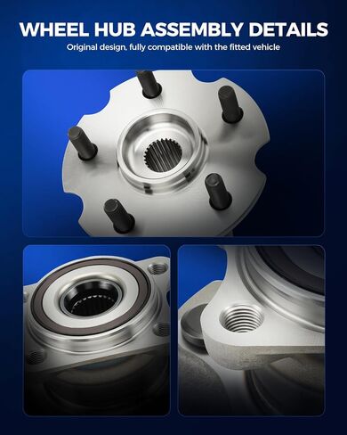 KAX 2 x 513357 Front Wheel Bearing and Hub Assembly with 5 Lugs, Fit for Nissan Rogue 2014-2023, Rogue Sport 2017-2022 in Saudi Arabia