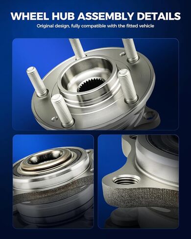 KAX 2 x 513357 Front Wheel Bearing and Hub Assembly with 5 Lugs, Fit for Nissan Rogue 2014-2023, Rogue Sport 2017-2022 in Saudi Arabia