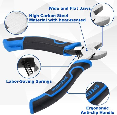 SPEEDWOX 5 بوصات كماشة أنف مستديرة صغيرة مع كماشة سلكية دائرية كماشة أنف مستديرة دقيقة أدوات صنع المجوهرات كماشة دائرية صغيرة لصنع المجوهرات كماشة مجوهرات خرزية يدوية الصنع in Kuwait