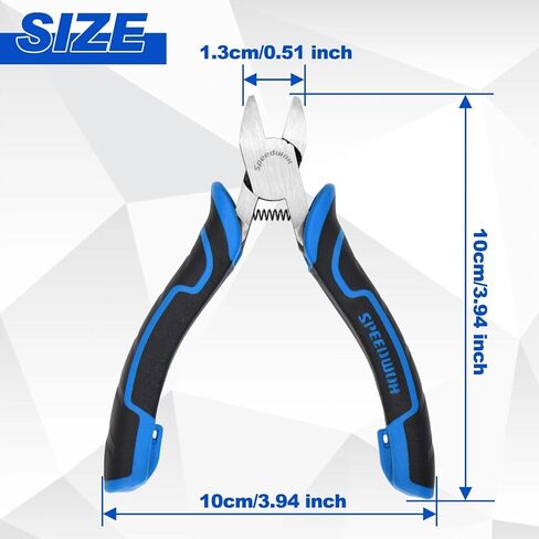 SPEEDWOX 5 بوصات كماشة أنف مستديرة صغيرة مع كماشة سلكية دائرية كماشة أنف مستديرة دقيقة أدوات صنع المجوهرات كماشة دائرية صغيرة لصنع المجوهرات كماشة مجوهرات خرزية يدوية الصنع in Kuwait