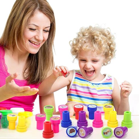 Kosiz 200 Pcs Christmas Assorted Stamps for Kids Bulk Teacher Stamps Self Ink Kids Stamps Assorted Stampers for Birthday Christmas Gifts Party Favors Supplies Game Prizes(Cute Style) in Saudi Arabia