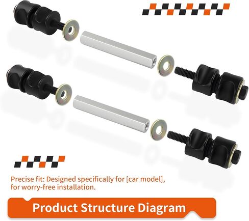 For Polaris Sportsman Ranger Worker 335 400 450 500 600 700 800 2Pcs Rear Upper A-Arm Stabilizer Rod 1996-2014 5020827 in Saudi Arabia