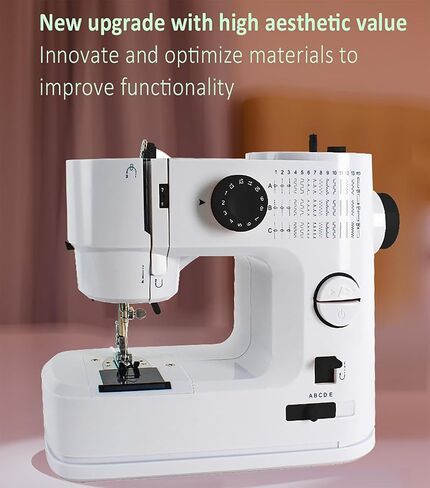 Sewing Machine with Extension Table, 39Stitch Patterns Built-In,withAccessory Kit, LED Light 2-Speed Foot Pedal, Sewing Machine for Beginners Great for Quilting, Crafts & Mending in Saudi Arabia