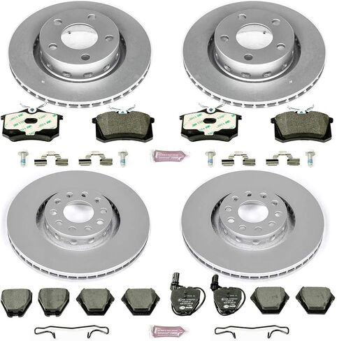 طقم فرامل إيقاف أمامي وخلفي ESK6723 من Power Stop لسيارة Volkswagen Passat 2002-2004 [خاص بالمركبة] in Saudi Arabia