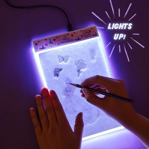 Fashion Angels Disney Stitch Beach Scenes Light Up Sketchpad, Design Kit with Illuminated Tracing Pad, 5 Reusable Vinyl Clings & More, for Kids Ages 8+ in Saudi Arabia