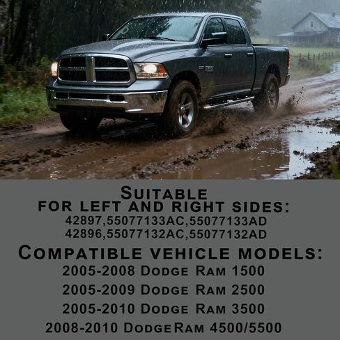 1 Pair Front Windshield Wiper Arm Compatible with Dodge 2005-2008 Ram 1500 2005-2009 Ram 2500 2005-2010 Ram 3500 2008-2010 Ram 4500 5500 Replace OE 42896 42897 55077132AC 55077133AC in Saudi Arabia