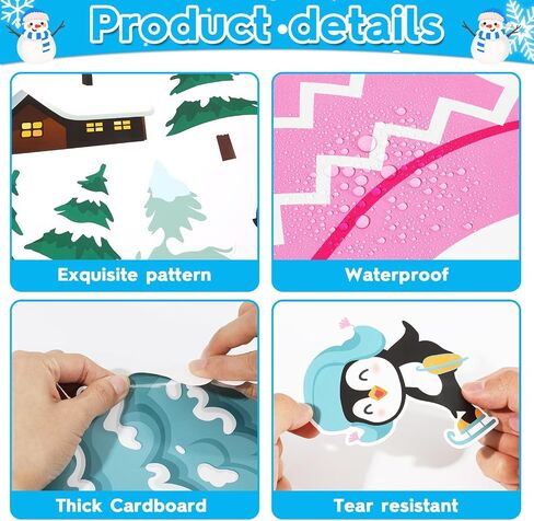 Winter Religious Bulletin Board Decorations Set Snow Many Reasons We Love Jesus Classroom Winter Snowman Paper Cutouts for Sunday School Home Chalkboard Christmas Xmas Holiday Wall Decor in Saudi Arabia