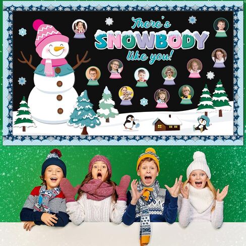 Winter Religious Bulletin Board Decorations Set Snow Many Reasons We Love Jesus Classroom Winter Snowman Paper Cutouts for Sunday School Home Chalkboard Christmas Xmas Holiday Wall Decor in Saudi Arabia
