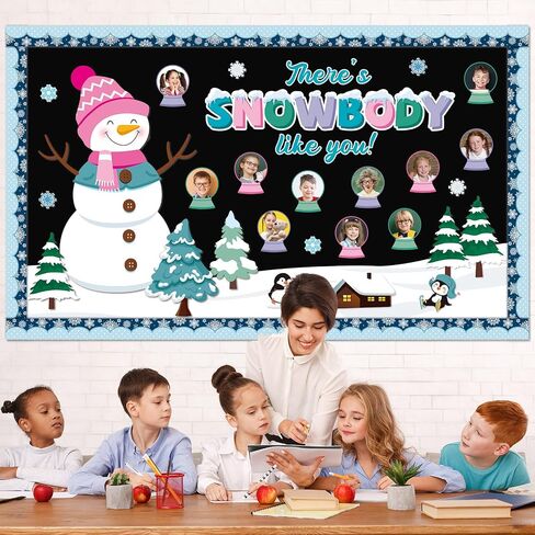 Winter Religious Bulletin Board Decorations Set Snow Many Reasons We Love Jesus Classroom Winter Snowman Paper Cutouts for Sunday School Home Chalkboard Christmas Xmas Holiday Wall Decor in Saudi Arabia