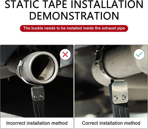 Car Static Eliminator, Flex Automotive Anti-Static Strip Earth Belt, Car Static Grounding Strap for Safe Driving (Flag) in Saudi Arabia