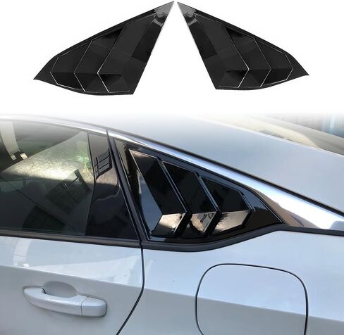 Side Window Louvers, Compatible with 2018-2022 Honda Accord Sedan, ABS Plastic Gloss Black OE Style Air Vent Scoop Shade Cover Blinds, 2PCS in Saudi Arabia