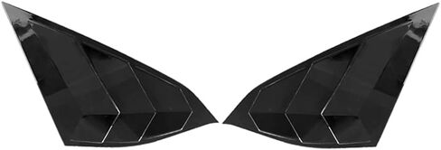 Side Window Louvers, Compatible with 2018-2022 Honda Accord Sedan, ABS Plastic Gloss Black OE Style Air Vent Scoop Shade Cover Blinds, 2PCS in Saudi Arabia