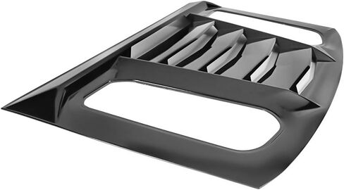 IKON MOTORSPORTS Window Louvers Compatible with 2016-2024 Chevy Camaro, IKON V2 Style Gloss Black Rear Window Louver Sun Rain Guards Vent Deflector in Saudi Arabia