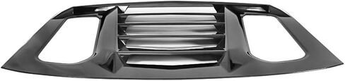 IKON MOTORSPORTS Window Louvers Compatible with 2016-2024 Chevy Camaro, IKON V2 Style Gloss Black Rear Window Louver Sun Rain Guards Vent Deflector in Saudi Arabia