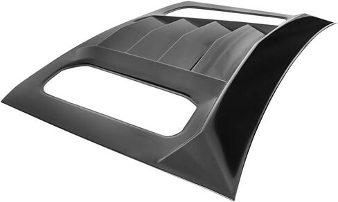 IKON MOTORSPORTS Window Louvers Compatible with 2016-2024 Chevy Camaro, IKON V2 Style Gloss Black Rear Window Louver Sun Rain Guards Vent Deflector in Saudi Arabia