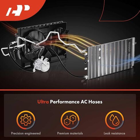 مجموعة خرطوم شفط A-Premium A/C متوافقة مع Jeep XJ Cherokee 1991-1993، MJ Comanche 1991-1992، 4.0L، ضاغط للتبخر in Kuwait