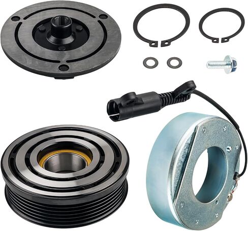 PHILTOP 98275 AC قابض الضاغط لكوبر 2002 2003 2004 2005 2006 2007، كوبر 2008 1.6L، طقم القابض AC in Kuwait