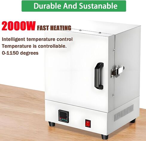 2000W Electric kiln,Electric sintering Furnace，Maximum Temperature 1150℃, Suitable for Jewelry Making, Metal Casting, Pottery Glazing and DIY Projects in Saudi Arabia