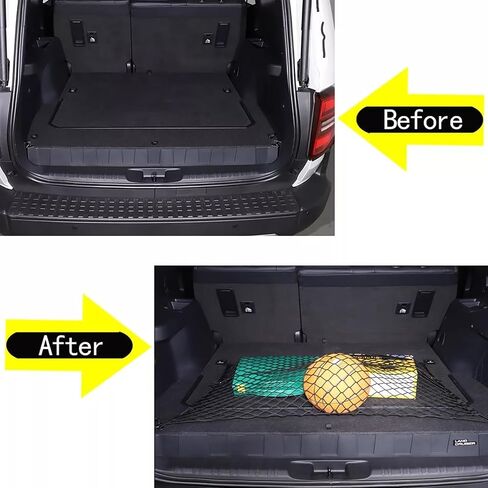 Rear Trunk Organizer Cargo Net for Suitable for 2024 2025 2026 Toyota Land Cruiser 250 1958 Prado Lc250 J250, Floor Style Cargo Net for SUV–Premium Mesh Car Trunk Organizer Vehicle Carrier Storage in Saudi Arabia