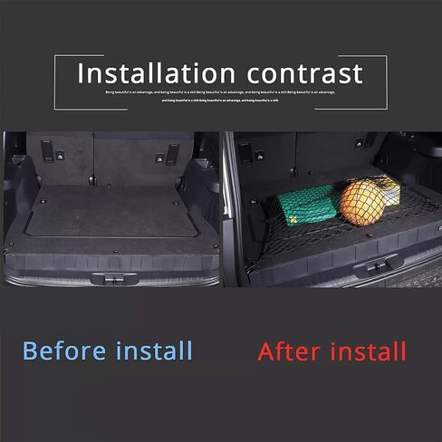 Rear Trunk Organizer Cargo Net for Suitable for 2024 2025 2026 Toyota Land Cruiser 250 1958 Prado Lc250 J250, Floor Style Cargo Net for SUV–Premium Mesh Car Trunk Organizer Vehicle Carrier Storage in Saudi Arabia
