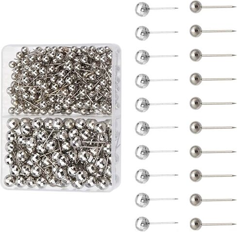 200/500/900Pcs 4mm Round Head Sewing Pins with Storage Box Color Coded Dressmaking for Quilting and Pattern Making Color Coded Fabric Holding in Saudi Arabia