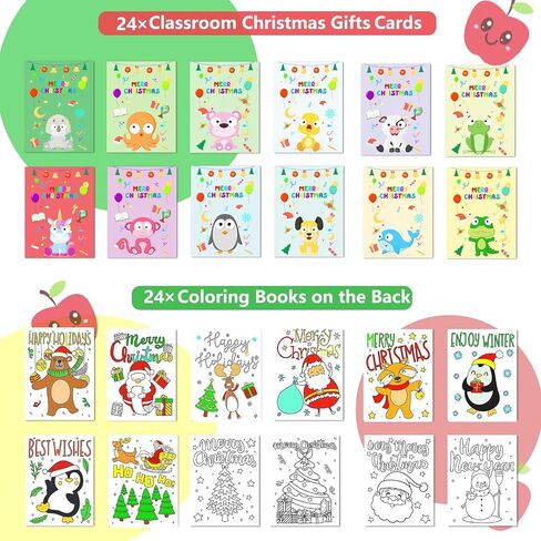 Classroom Christmas Gifts for Students 24 Pack Popping Eyes Animal Keychains Christmas Gifts for Students from Teachers, Classroom Exchange Prizes in Saudi Arabia