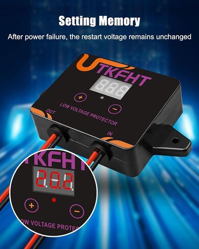 Upgrade DC12-36V Low Voltage Protector, Digital Disconnect Switch, Current Cutoff Module for Lead-Acid, Lithium-Ion Batteries and Power Wheel Adapter in Kuwait