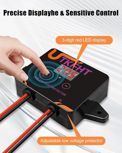 Upgrade DC12-36V Low Voltage Protector, Digital Disconnect Switch, Current Cutoff Module for Lead-Acid, Lithium-Ion Batteries and Power Wheel Adapter in Kuwait