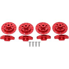 RC Brake Disc Aluminum Alloy | High Strength 1/10 Scale Upgrade Components for Axial RBX10 | Metal Brake Disc for RC Crawler Cars/Rock Racers/Off - Road Vehicles (Red) in Saudi Arabia