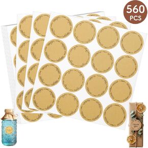 560pcs 2inch Christmas Label Stickers, Gift Tag Stickers, Name Tags, Self-Adhesive Writable All-Purpose Labels for Mason Jars Lids, Canning, Bottles, Binders School Office Supplies in Saudi Arabia