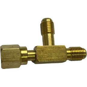 T Type Adapter Replacement for R134A R22 R407 R600 Add Gauge Vacuum Manifold Set Brass Adapter in Saudi Arabia