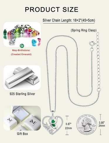 YL قلادة الفراشة النسائية 925 من الفضة الاسترليني على شكل وردة قلادة جوهرة الميلاد مجوهرات هالة in Kuwait