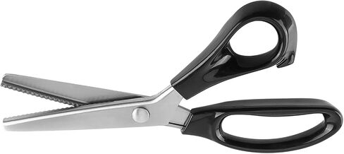 Zerodis Durable Dressmaking Edge Pinking Shears Scissors 3/5/7mm Stainless Steel Blades for Leather and Crafts (Modern, 3mm) in Saudi Arabia