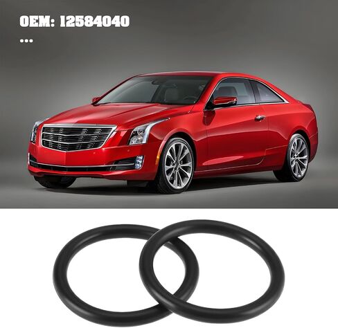 2X Cooling Tube Sealing Ring 12584040 40.2x33x3.6mm Compatible with Buick in Saudi Arabia