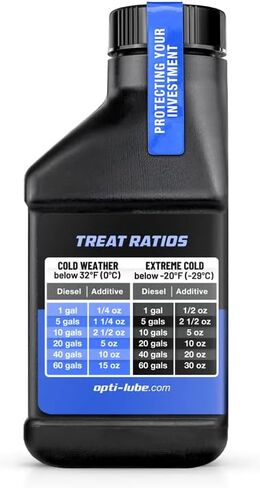 Opti-Lube Winter Anti-Gel Diesel Fuel ADDITIVE: 4oz Bottles (12 Pack Case) in Saudi Arabia