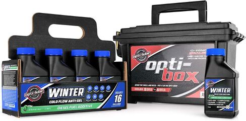 Opti-Lube Winter Anti-Gel Diesel Fuel ADDITIVE: 4oz Bottles (12 Pack Case) in Saudi Arabia