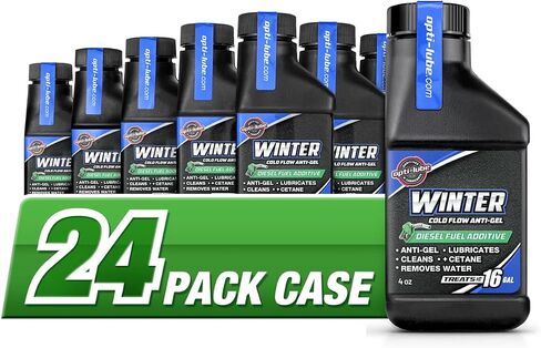Opti-Lube Winter Anti-Gel Diesel Fuel ADDITIVE: 4oz Bottles (12 Pack Case) in Saudi Arabia