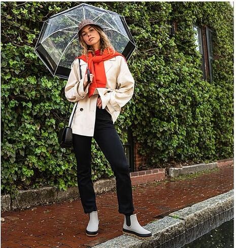Sperry Women's Torrent Chelsea Rain Boot Black in Saudi Arabia
