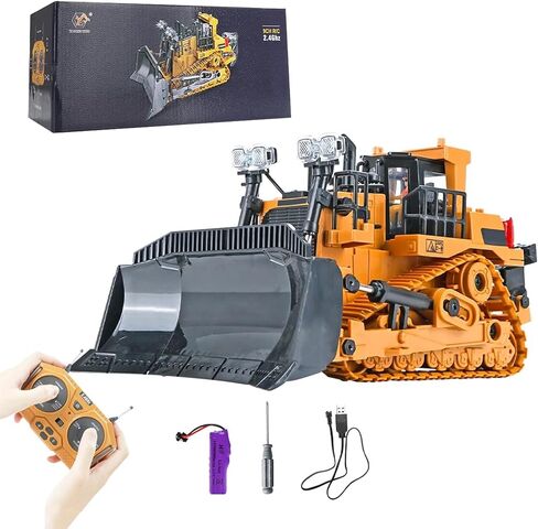 GoolRC RC Dump Truck, 1:24 Scale Remote Control Dump Truck, 2.4GHz 9 Channel RC Construction Truck, Engineering Vehicles Educational Toys with Light and Music for Kids, Boys and Girls in Kuwait
