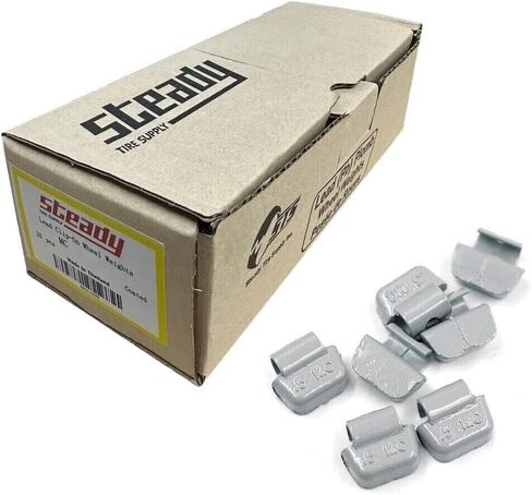 Generic MC Series Coated Wheel Weights Lead Clip on Wheel Weights, Gray, 25 per Box - from .25 to 3.00 oz (2.25 oz - 25 Pack) in Saudi Arabia