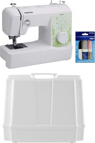Brother SM2700 27-Stitch Free Arm Sewing Machine and Hard Plastic Storage and Carry Case, Premium Sewing Thread 6-Pack Included in Saudi Arabia