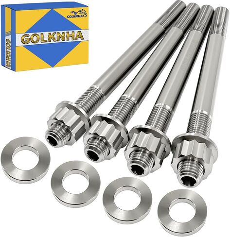 Titanium Cylinder Studs Cases Stud Kit For Yamaha Grizzly 660 Raptor 660R Rhino 660 OEM#90105-10650-00 90105-10649-00 in Saudi Arabia